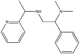 [2-(dimethylamino)-2-phenylethyl][1-(pyridin-2-yl)ethyl]amine 结构式