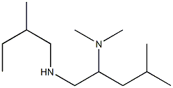 [2-(dimethylamino)-4-methylpentyl](2-methylbutyl)amine 结构式