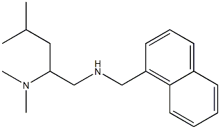 [2-(dimethylamino)-4-methylpentyl](naphthalen-1-ylmethyl)amine 结构式