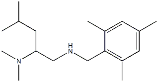 [2-(dimethylamino)-4-methylpentyl][(2,4,6-trimethylphenyl)methyl]amine 结构式