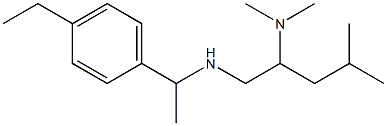 [2-(dimethylamino)-4-methylpentyl][1-(4-ethylphenyl)ethyl]amine 结构式