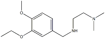 [2-(dimethylamino)ethyl][(3-ethoxy-4-methoxyphenyl)methyl]amine 结构式