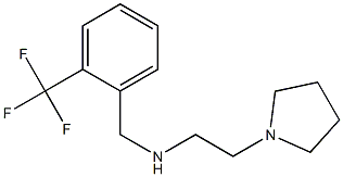 [2-(pyrrolidin-1-yl)ethyl]({[2-(trifluoromethyl)phenyl]methyl})amine 结构式