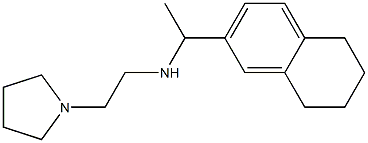 [2-(pyrrolidin-1-yl)ethyl][1-(5,6,7,8-tetrahydronaphthalen-2-yl)ethyl]amine 结构式