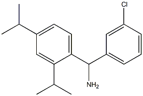[2,4-bis(propan-2-yl)phenyl](3-chlorophenyl)methanamine 结构式