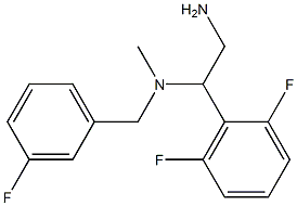 [2-amino-1-(2,6-difluorophenyl)ethyl][(3-fluorophenyl)methyl]methylamine 结构式