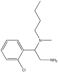 [2-amino-1-(2-chlorophenyl)ethyl](butyl)methylamine 结构式