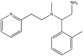 [2-amino-1-(2-methylphenyl)ethyl](methyl)[2-(pyridin-2-yl)ethyl]amine 结构式