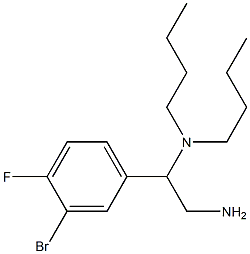 [2-amino-1-(3-bromo-4-fluorophenyl)ethyl]dibutylamine 结构式