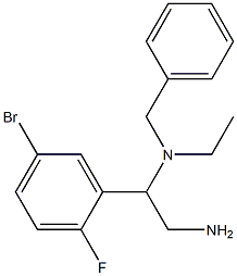 [2-amino-1-(5-bromo-2-fluorophenyl)ethyl](benzyl)ethylamine 结构式