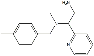 [2-amino-1-(pyridin-2-yl)ethyl](methyl)[(4-methylphenyl)methyl]amine 结构式