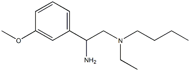 [2-amino-2-(3-methoxyphenyl)ethyl](butyl)ethylamine 结构式