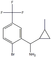 [2-bromo-5-(trifluoromethyl)phenyl](2-methylcyclopropyl)methanamine 结构式