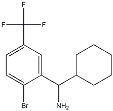 [2-bromo-5-(trifluoromethyl)phenyl](cyclohexyl)methanamine 结构式