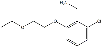 [2-chloro-6-(2-ethoxyethoxy)phenyl]methanamine 结构式