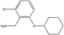 [2-chloro-6-(cyclohexyloxy)phenyl]methanamine 结构式