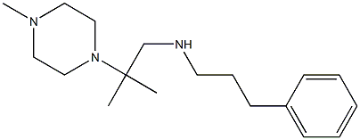 [2-methyl-2-(4-methylpiperazin-1-yl)propyl](3-phenylpropyl)amine 结构式