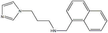 [3-(1H-imidazol-1-yl)propyl](naphthalen-1-ylmethyl)amine 结构式