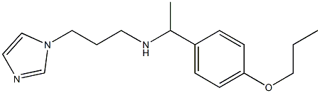 [3-(1H-imidazol-1-yl)propyl][1-(4-propoxyphenyl)ethyl]amine 结构式