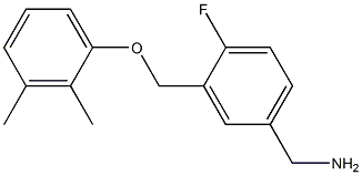 [3-(2,3-dimethylphenoxymethyl)-4-fluorophenyl]methanamine 结构式