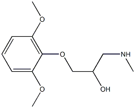 [3-(2,6-dimethoxyphenoxy)-2-hydroxypropyl](methyl)amine 结构式