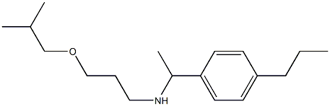 [3-(2-methylpropoxy)propyl][1-(4-propylphenyl)ethyl]amine 结构式