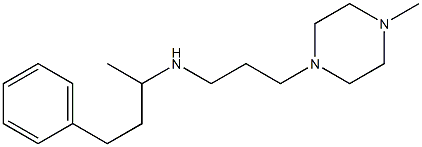 [3-(4-methylpiperazin-1-yl)propyl](4-phenylbutan-2-yl)amine 结构式