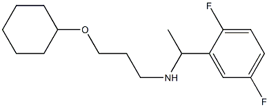 [3-(cyclohexyloxy)propyl][1-(2,5-difluorophenyl)ethyl]amine 结构式