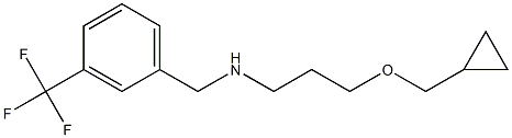 [3-(cyclopropylmethoxy)propyl]({[3-(trifluoromethyl)phenyl]methyl})amine 结构式