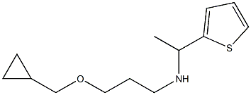 [3-(cyclopropylmethoxy)propyl][1-(thiophen-2-yl)ethyl]amine 结构式