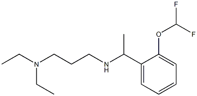 [3-(diethylamino)propyl]({1-[2-(difluoromethoxy)phenyl]ethyl})amine 结构式