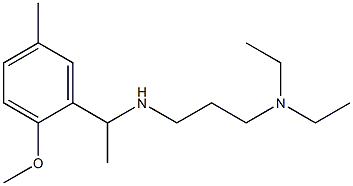 [3-(diethylamino)propyl][1-(2-methoxy-5-methylphenyl)ethyl]amine 结构式