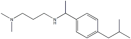 [3-(dimethylamino)propyl]({1-[4-(2-methylpropyl)phenyl]ethyl})amine 结构式