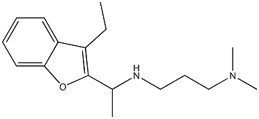 [3-(dimethylamino)propyl][1-(3-ethyl-1-benzofuran-2-yl)ethyl]amine 结构式