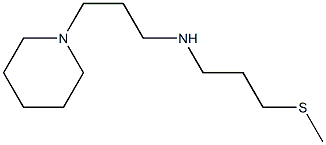 [3-(methylsulfanyl)propyl][3-(piperidin-1-yl)propyl]amine 结构式