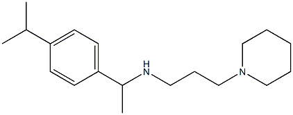 [3-(piperidin-1-yl)propyl]({1-[4-(propan-2-yl)phenyl]ethyl})amine 结构式