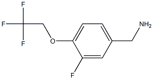 [3-fluoro-4-(2,2,2-trifluoroethoxy)phenyl]methanamine 结构式