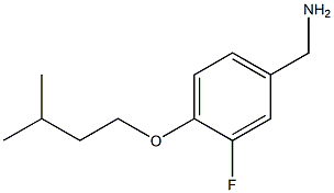 [3-fluoro-4-(3-methylbutoxy)phenyl]methanamine 结构式