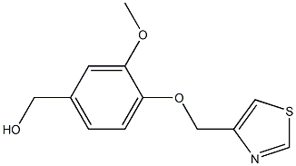 [3-methoxy-4-(1,3-thiazol-4-ylmethoxy)phenyl]methanol 结构式