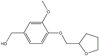 [3-methoxy-4-(oxolan-2-ylmethoxy)phenyl]methanol 结构式