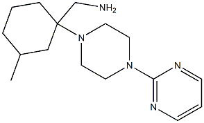 [3-methyl-1-(4-pyrimidin-2-ylpiperazin-1-yl)cyclohexyl]methylamine 结构式