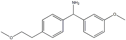 [4-(2-methoxyethyl)phenyl](3-methoxyphenyl)methanamine 结构式