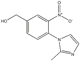 [4-(2-methyl-1H-imidazol-1-yl)-3-nitrophenyl]methanol 结构式