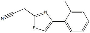 [4-(2-methylphenyl)-1,3-thiazol-2-yl]acetonitrile 结构式