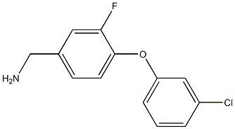 [4-(3-chlorophenoxy)-3-fluorophenyl]methanamine 结构式