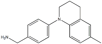 [4-(6-methyl-1,2,3,4-tetrahydroquinolin-1-yl)phenyl]methanamine 结构式