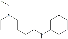 [4-(cyclohexylamino)pentyl]diethylamine 结构式