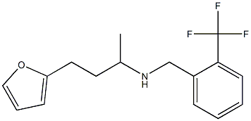 [4-(furan-2-yl)butan-2-yl]({[2-(trifluoromethyl)phenyl]methyl})amine 结构式