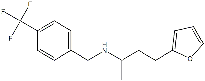 [4-(furan-2-yl)butan-2-yl]({[4-(trifluoromethyl)phenyl]methyl})amine 结构式