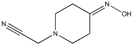 [4-(hydroxyimino)piperidin-1-yl]acetonitrile 结构式